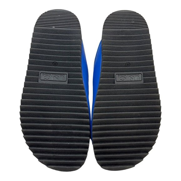 INC Pool Slides Mens 11 Blue Levine Strap Sandal Comfort Cushion Outdoor House - Picture 4 of 7